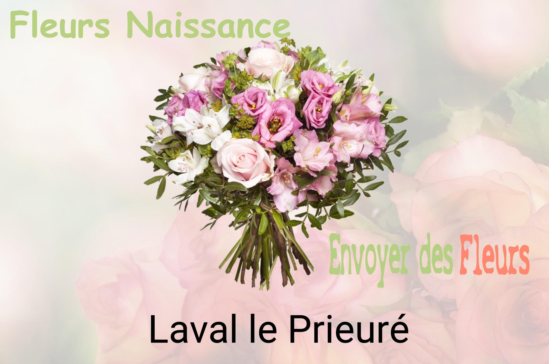 Bouquet de fleurs de naissance livré à Laval-le-Prieuré